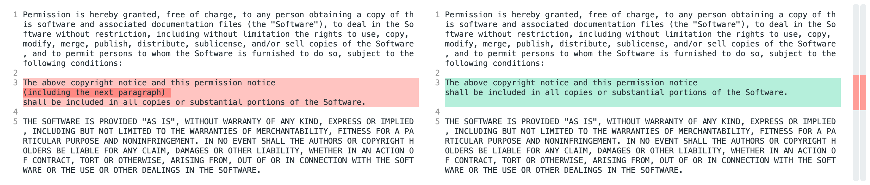 Difference between SPDX and OSI version of MIT License
